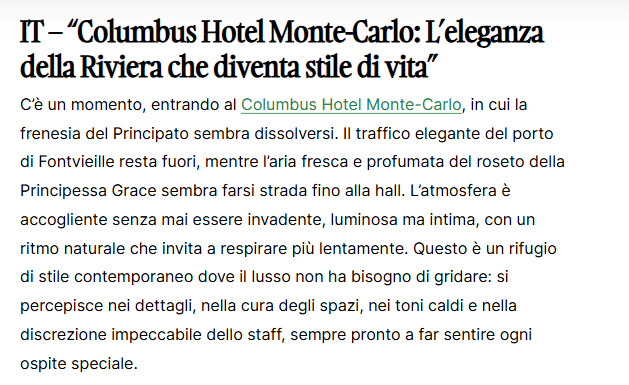 Columbus-Hotel-Monte-Carlo:L’eleganza-della-Riviera-Monte-Carlo-Times
